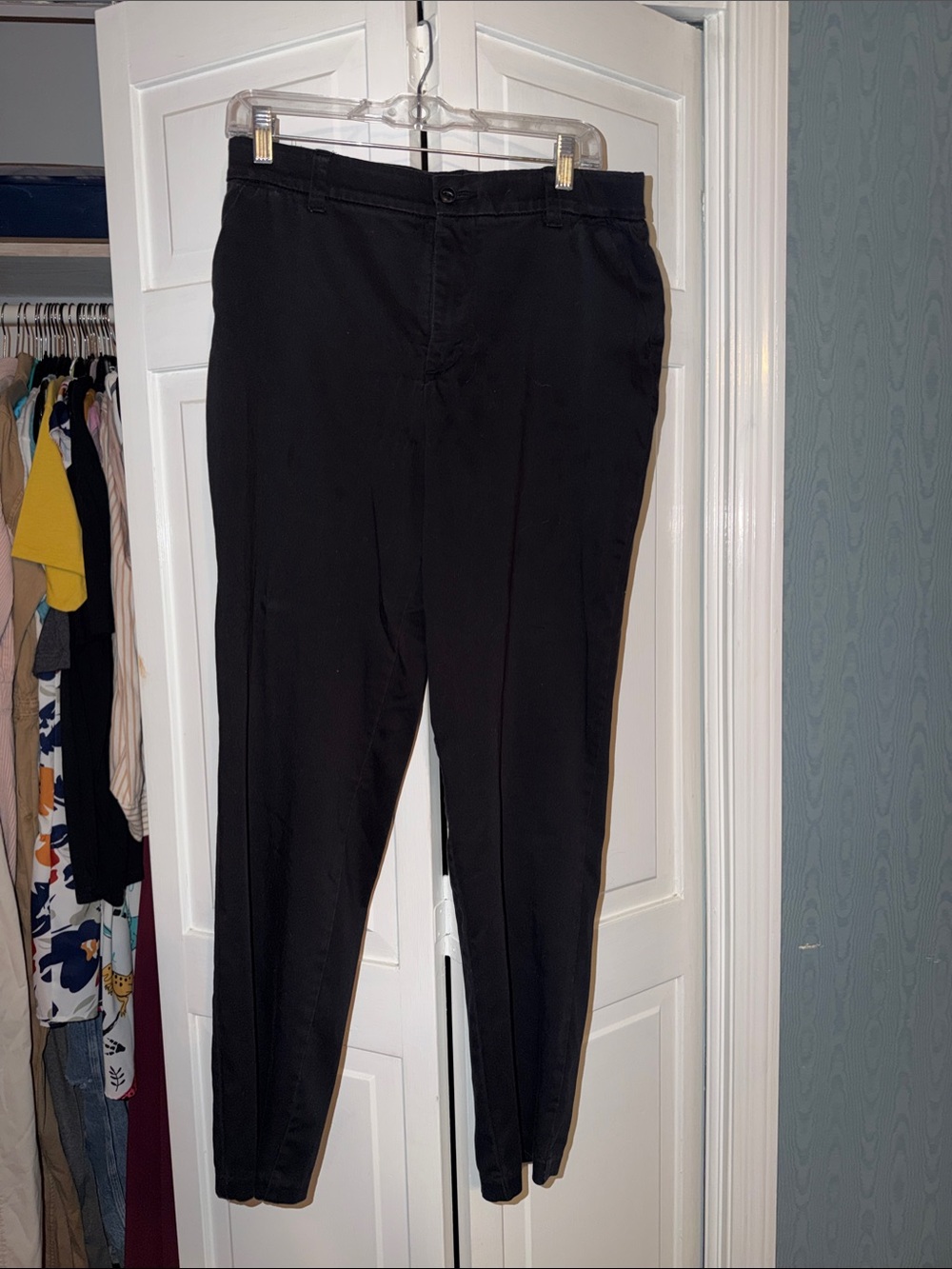 Black Slim Dress Pants